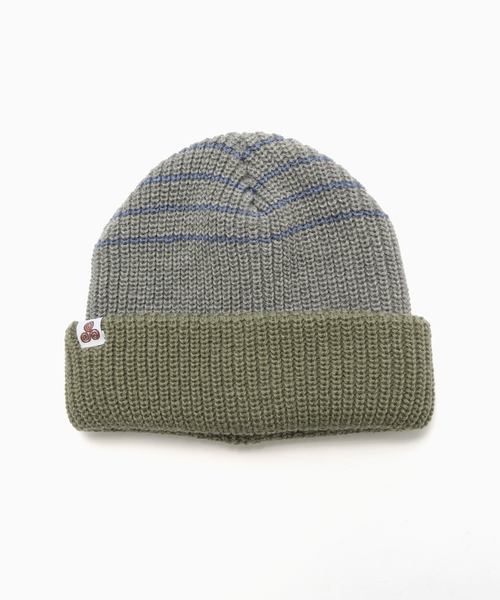 SAYHELLO(セイハロー)の「SAYHELLO / セイハロー Old Boy Knited Cap(ニットキャップ/ビーニー・メンズ・チャコールグレー/グレー・FREE)」の6枚目の写真
