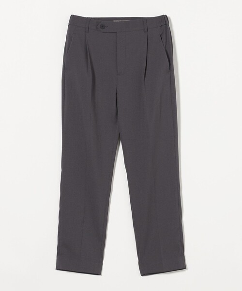 A DAY IN THE LIFE UNITED ARROWS(アデイインザライフユナイテッドアローズ)の「サッカー タック テーパードパンツ<A DAY IN THE LIFE>(その他パンツ・レディース・ダークグレー/モカ/ネイビー・36/38/40)」の1枚目の写真