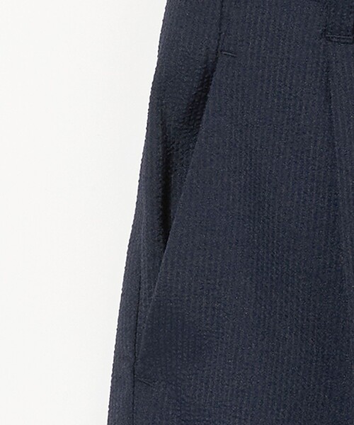 A DAY IN THE LIFE UNITED ARROWS(アデイインザライフユナイテッドアローズ)の「サッカー タック テーパードパンツ<A DAY IN THE LIFE>(その他パンツ・レディース・ダークグレー/モカ/ネイビー・36/38/40)」の6枚目の写真