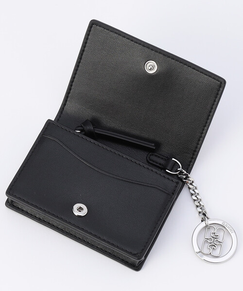 GANNI/ガニー Bou Card Holder With Flap BlueDog / A7042 / キー