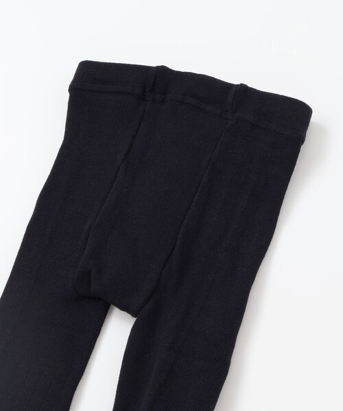 BeBe（ベベ）の「サイドリボンリブタイツ(80~140cm)（タイツ/ストッキング・キッズ・オフホワイト/ブラック・XS/L/S/M）」の9枚目の写真