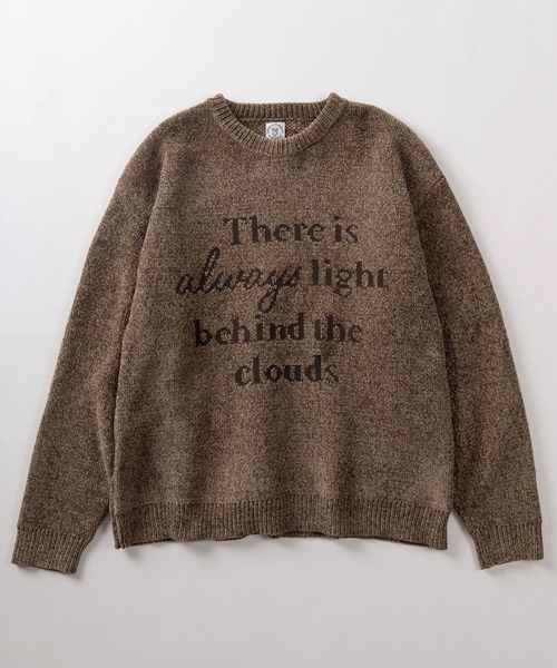make a ray!（メイク ア レイ！）の「【84】メッセージロゴ モール ジャガードニット（ニット/セーター・メンズ・ブラウン/ネイビー/アイボリー/グリーン・M/L）」の7枚目の写真