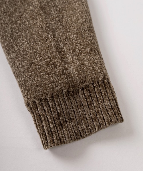 make a ray!（メイク ア レイ！）の「【84】メッセージロゴ モール ジャガードニット（ニット/セーター・メンズ・ブラウン/ネイビー/アイボリー/グリーン・M/L）」の8枚目の写真