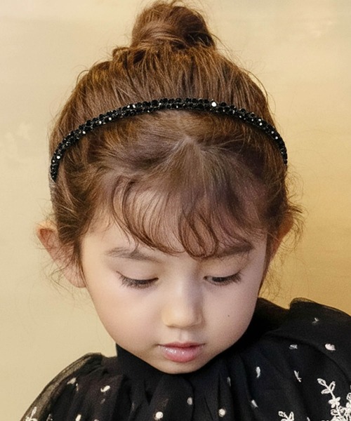 Rora（ローラ）の「ジュリス カチューシャ（カチューシャ・キッズ・ピンク/グレー/クリア/ブラック・FREE）」の2枚目の写真