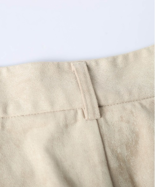 CURA CLOSET(キュラ クローゼット)の「【happy_acoaco select】スエードライク 2タックワイドパンツ(その他パンツ・レディース・カーキ/ブラック/ベージュ/ブラウン・L/M)」の7枚目の写真