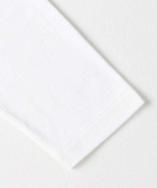 Right-on(ライトオン)の「HONEYSUCKLE ROSE(ハニーサックルローズ)【レディース】スリットロングスリーブTシャツ(Tシャツ/カットソー・レディース・オフホワイト/ブラック・S/M/L)」の10枚目の写真