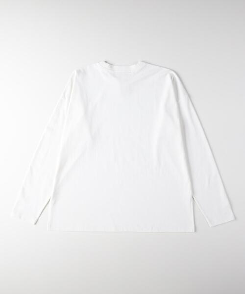 Right-on(ライトオン)の「HONEYSUCKLE ROSE(ハニーサックルローズ)【レディース】スリットロングスリーブTシャツ(Tシャツ/カットソー・レディース・オフホワイト/ブラック・S/M/L)」の11枚目の写真