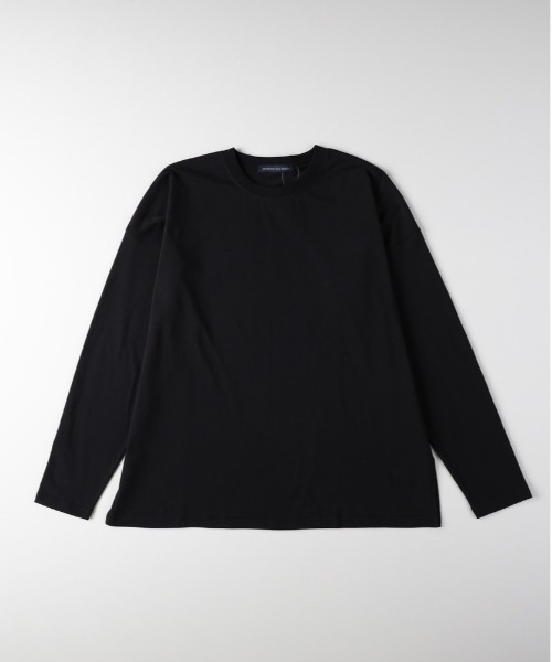 Right-on(ライトオン)の「HONEYSUCKLE ROSE(ハニーサックルローズ)【レディース】スリットロングスリーブTシャツ(Tシャツ/カットソー・レディース・オフホワイト/ブラック・S/M/L)」の2枚目の写真