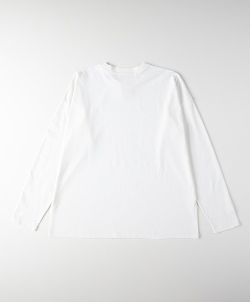 Right-on(ライトオン)の「HONEYSUCKLE ROSE(ハニーサックルローズ)【レディース】スリットロングスリーブTシャツ(Tシャツ/カットソー・レディース・オフホワイト/ブラック・S/M/L)」の3枚目の写真