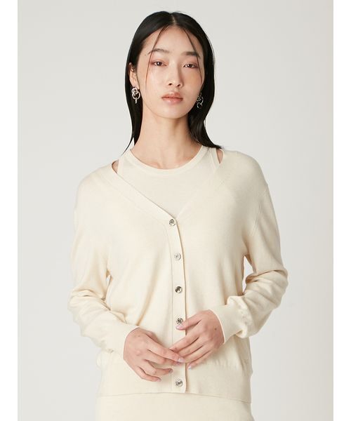 セール】ウォッシャブルカシミヤシルクニットアンサンブル