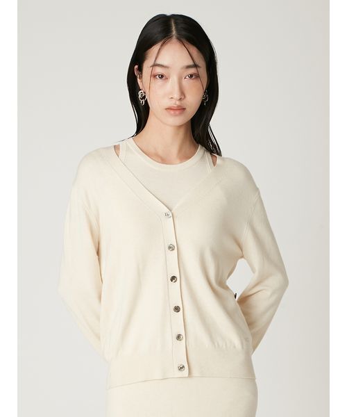 セール】ウォッシャブルカシミヤシルクニットアンサンブル