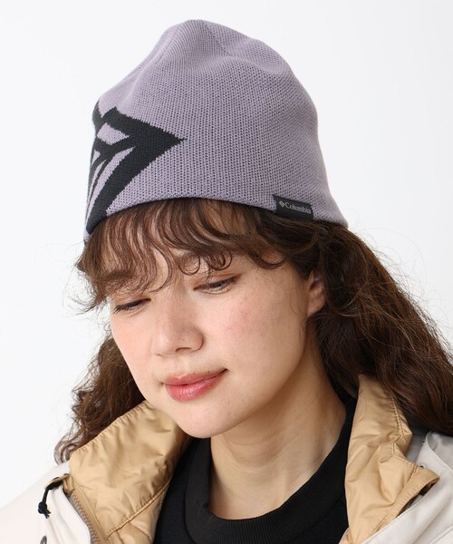 Columbia（コロンビア）の「Columbia／コロンビア ヒートIII ニットキャップ（ニットキャップ/ビーニー・レディース・ブラック/ブルー/ブルーグリーン/パープル・ONE SIZE）」の4枚目の写真