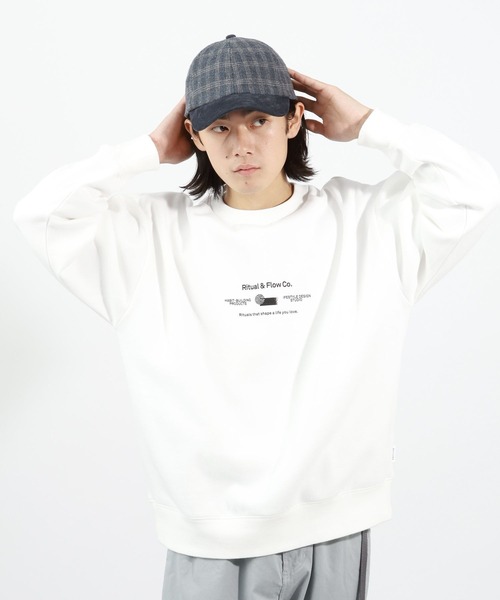 BAYFLOW（ベイフロー）の「【裏起毛】フォトプリントスウェット（Tシャツ/カットソー・メンズ・ブラック/オフホワイト/チャコール・LARGE/MEDIUM）」の5枚目の写真