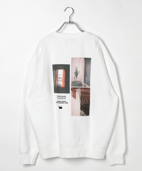 BAYFLOW（ベイフロー）の「【裏起毛】フォトプリントスウェット（Tシャツ/カットソー・メンズ・ブラック/オフホワイト/チャコール・LARGE/MEDIUM）」の7枚目の写真