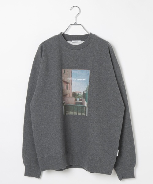 BAYFLOW（ベイフロー）の「【裏起毛】フォトプリントスウェット（Tシャツ/カットソー・メンズ・ブラック/オフホワイト/チャコール・LARGE/MEDIUM）」の12枚目の写真