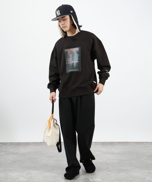 BAYFLOW（ベイフロー）の「【裏起毛】フォトプリントスウェット（Tシャツ/カットソー・メンズ・ブラック/オフホワイト/チャコール・LARGE/MEDIUM）」の16枚目の写真