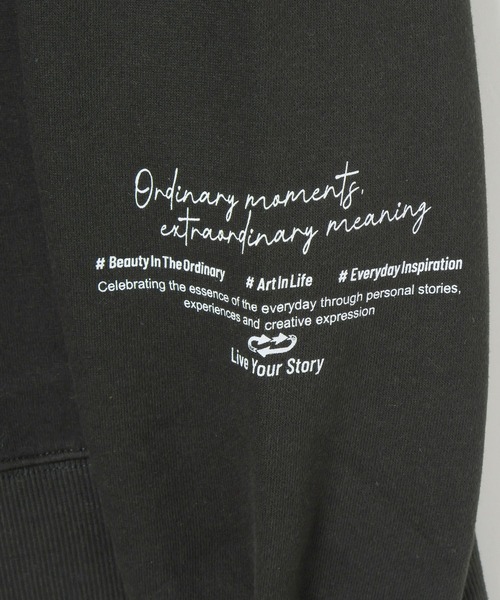 BAYFLOW（ベイフロー）の「【裏起毛】フォトプリントスウェット（Tシャツ/カットソー・メンズ・ブラック/オフホワイト/チャコール・LARGE/MEDIUM）」の19枚目の写真