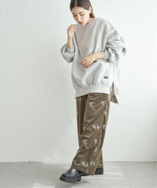 notch.(ノッチ)の「フラワーエンブロイダリーベロアパンツ(その他パンツ・レディース・ブラック/ブラウン/アイボリー・TM/M)」の19枚目の写真