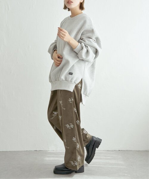 notch.(ノッチ)の「フラワーエンブロイダリーベロアパンツ(その他パンツ・レディース・ブラック/ブラウン/アイボリー・TM/M)」の20枚目の写真