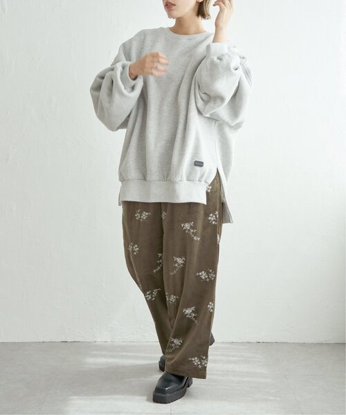 notch.(ノッチ)の「フラワーエンブロイダリーベロアパンツ(その他パンツ・レディース・ブラック/ブラウン/アイボリー・TM/M)」の22枚目の写真