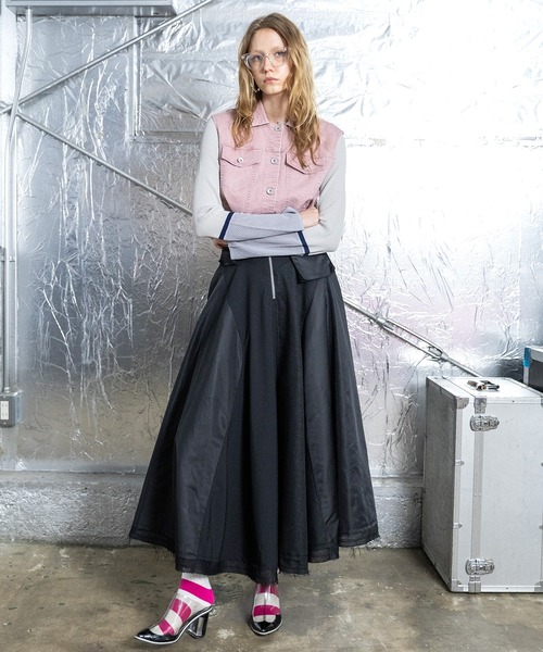 AULA AILA(アウラアイラ)の「【セットアップ着用可】4WAYデニムジャケット(デニムジャケット・レディース・ブルー/ブラック/ピンク・0)」の15枚目の写真