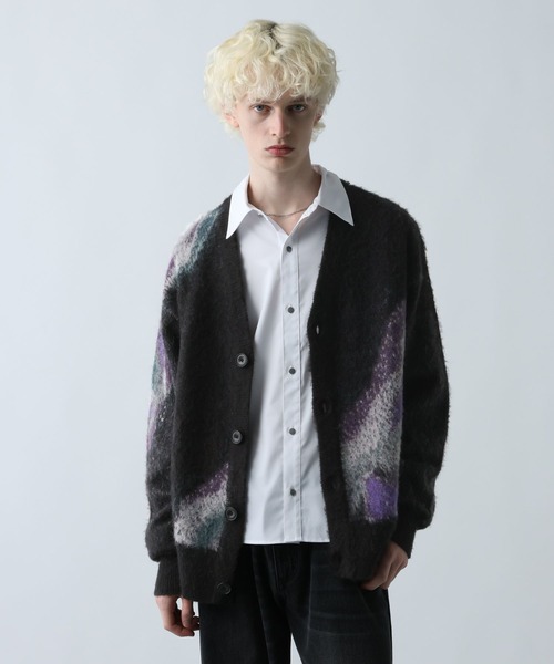 HAREカーディガン BIGダメージZIPカーディガン(HARE)（カーディガン/ボレロ）｜HARE