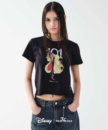 DISNEY 101 CRUELLA CROP TOP_BLACK