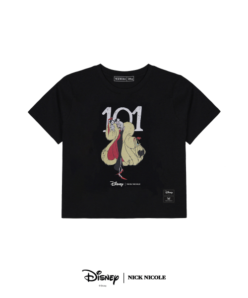NICK&NICOLE(ニックアンドニコール)の「DISNEY 101 CRUELLA CROP TOP_BLACK(Tシャツ/カットソー・レディース・その他・FREE)」の4枚目の写真