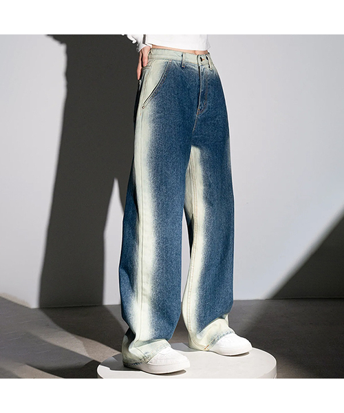 AVANDRESS(アバンドレス )の「Side-line Wide Pants INDIGO(デニムパンツ・レディース・その他・SMALL/MEDIUM/LARGE/X-LARGE)」の1枚目の写真