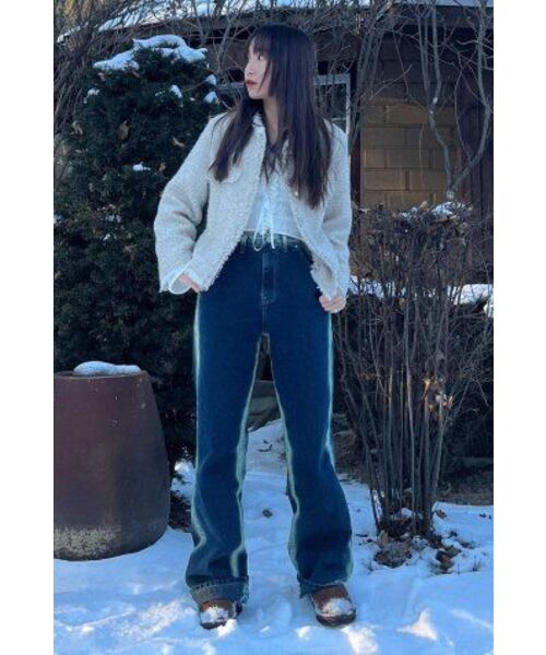 AVANDRESS(アバンドレス )の「Side-line Wide Pants INDIGO(デニムパンツ・レディース・その他・SMALL/MEDIUM/LARGE/X-LARGE)」の8枚目の写真