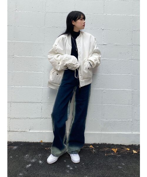 AVANDRESS(アバンドレス )の「Side-line Wide Pants INDIGO(デニムパンツ・レディース・その他・SMALL/MEDIUM/LARGE/X-LARGE)」の14枚目の写真