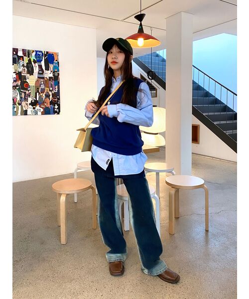 AVANDRESS(アバンドレス )の「Side-line Wide Pants INDIGO(デニムパンツ・レディース・その他・SMALL/MEDIUM/LARGE/X-LARGE)」の21枚目の写真