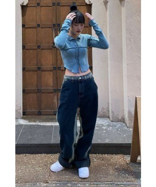 AVANDRESS(アバンドレス )の「Side-line Wide Pants INDIGO(デニムパンツ・レディース・その他・SMALL/MEDIUM/LARGE/X-LARGE)」の22枚目の写真