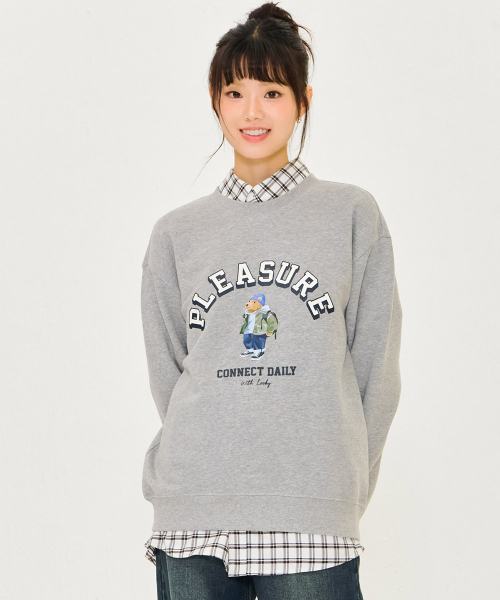 CHASECULT(チェイスカルト)の「共用キャラクターグラフィックスウェットシャツ-グレー(スウェット・メンズ・MD.Gray・90/100/95/105)」の3枚目の写真