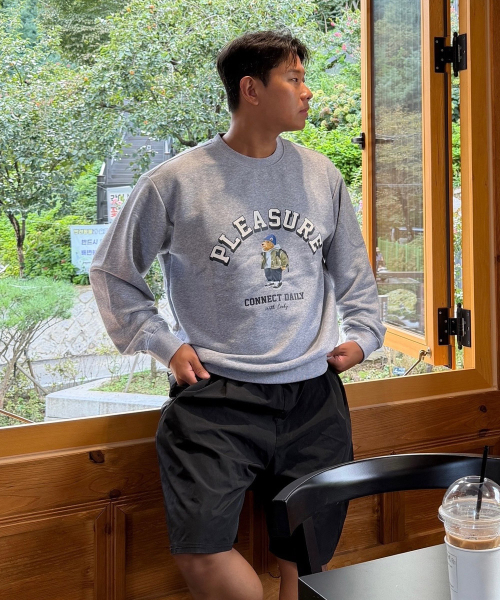 CHASECULT(チェイスカルト)の「共用キャラクターグラフィックスウェットシャツ-グレー(スウェット・メンズ・MD.Gray・90/100/95/105)」の7枚目の写真