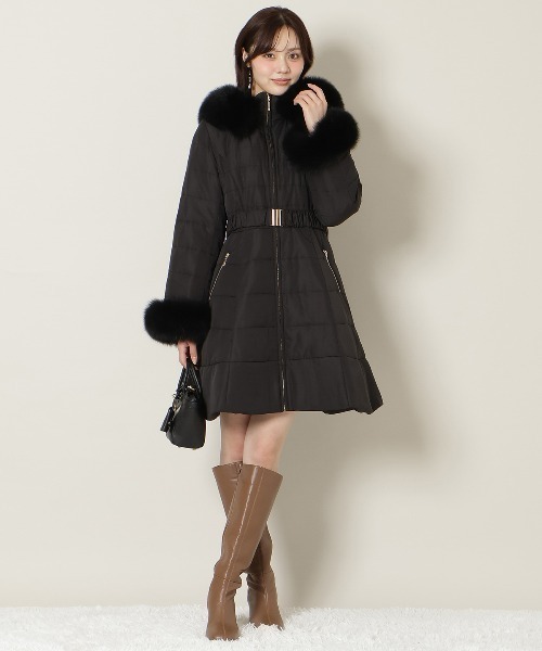 WILLSELECTION（ウィルセレクション）の「フォックスファーキルティングフレアコート（その他アウター・レディース・ベージュ/オフホワイト/ブラック・SMALL/MEDIUM）」の19枚目の写真