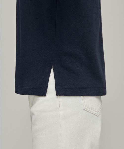 MUSINSA STANDARD WOMAN（ムシンサスタンダードウーマン）の「ウィメンズリラックスクルーネック長袖Tシャツ[ダークネイビー]（Tシャツ/カットソー・レディース・その他・SMALL/MEDIUM/LARGE/X-SMALL/X-LARGE）」の5枚目の写真