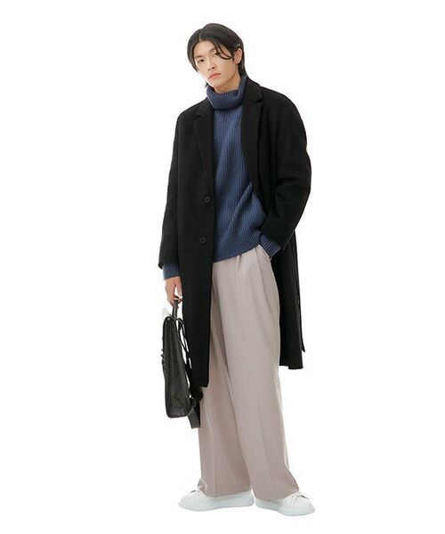 MUSINSA STANDARD(ムシンサスタンダード)の「ライトウェイトリアルワイドヒドゥンバンディングスラックス【ライトベージュ】(スラックス・メンズ・その他・27/28/29/42/36/34/30/33/26/40/38)」の13枚目の写真