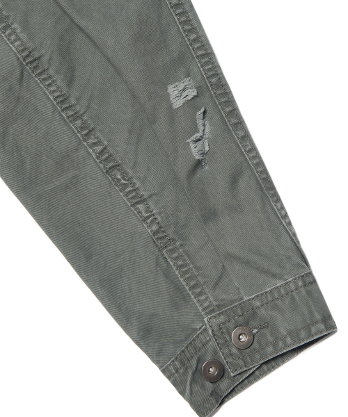 NOMANUAL(NOMANUAL)の「I.P DAMAGED JACKET - KHAKI GRAY(デニムジャケット・レディース・その他・MEDIUM/LARGE/SMALL)」の9枚目の写真