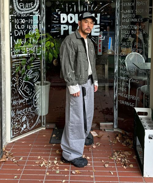 NOMANUAL(NOMANUAL)の「I.P DAMAGED JACKET - KHAKI GRAY(デニムジャケット・レディース・その他・MEDIUM/LARGE/SMALL)」の11枚目の写真