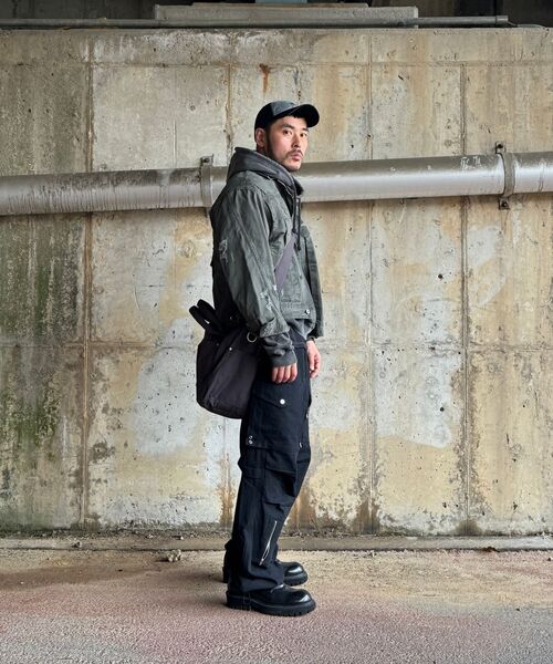 NOMANUAL(NOMANUAL)の「I.P DAMAGED JACKET - KHAKI GRAY(デニムジャケット・レディース・その他・MEDIUM/LARGE/SMALL)」の3枚目の写真