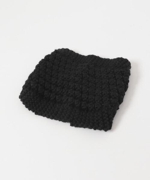 SMELLY（スメリー）の「ワイドニットヘアバンド（ヘアバンド・レディース・ブラウン/ブラック・-）」の8枚目の写真