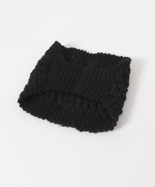 SMELLY（スメリー）の「ワイドニットヘアバンド（ヘアバンド・レディース・ブラウン/ブラック・-）」の9枚目の写真