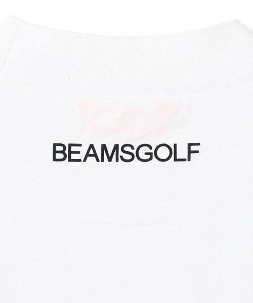 BEAMS GOLF(ビームスゴルフ)の「ORANGE LABEL / ブロッキング ロゴ モックネックシャツ(吸水速乾・UVカット)(Tシャツ/カットソー・メンズ・ホワイト/ブラック・L/M/S/XL)」の15枚目の写真