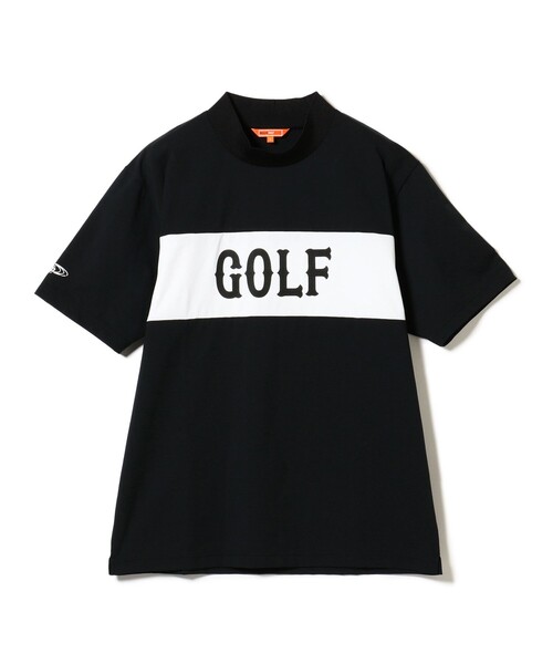 BEAMS GOLF(ビームスゴルフ)の「ORANGE LABEL / ブロッキング ロゴ モックネックシャツ(吸水速乾・UVカット)(Tシャツ/カットソー・メンズ・ホワイト/ブラック・L/M/S/XL)」の16枚目の写真