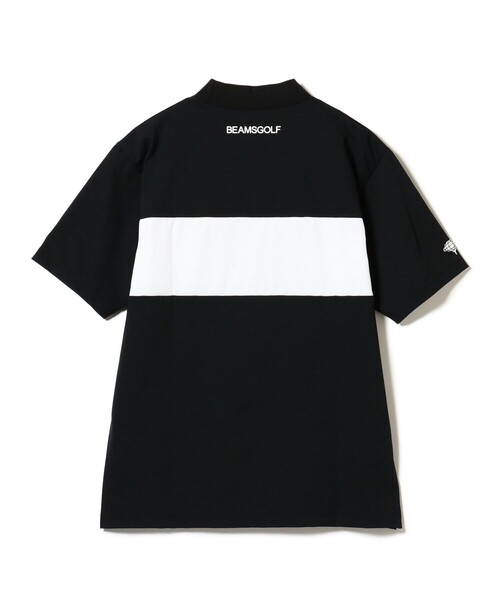 BEAMS GOLF(ビームスゴルフ)の「ORANGE LABEL / ブロッキング ロゴ モックネックシャツ(吸水速乾・UVカット)(Tシャツ/カットソー・メンズ・ホワイト/ブラック・L/M/S/XL)」の17枚目の写真