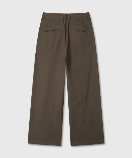 DIVEIN（ダイブイン）の「VERN ONE TUCK CHINO PANTS V2 (BROWN)（その他パンツ・メンズ・その他・0/1/2）」の3枚目の写真