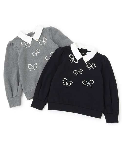 セール】パールボウ衿つきトレーナー（スウェット）｜kate spade new