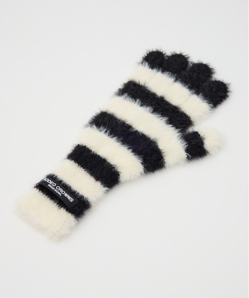 RODEO CROWNS WIDE BOWL（ロデオクラウンズワイドボウル）の「シャギーニットグローブ（手袋・レディース・ブラック系その他/ピンク系その他/ブルー系その他・FREE）」の4枚目の写真