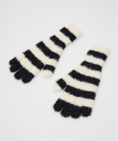 RODEO CROWNS WIDE BOWL（ロデオクラウンズワイドボウル）の「シャギーニットグローブ（手袋・レディース・ブラック系その他/ピンク系その他/ブルー系その他・FREE）」の6枚目の写真